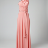 Women's Multiway Wrap Maxi Dress - V-Neck and Versatile Tie Design