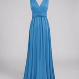 Women's Multiway Wrap Maxi Dress - V-Neck and Versatile Tie Design