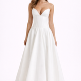 Ava Womens Strapless Midi Dress