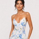 Aviva Floral Ruffle Maxi Dress