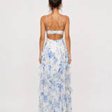 Aviva Floral Ruffle Maxi Dress