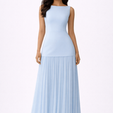 Bronwyn Womens Pleated Wedding Guest Maxi Dress