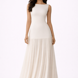 Bronwyn Womens Pleated Wedding Guest Maxi Dress