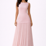 Bronwyn Womens Pleated Wedding Guest Maxi Dress