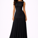 Bronwyn Womens Pleated Wedding Guest Maxi Dress