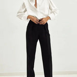 Women's boxy shirt with multiple buttons