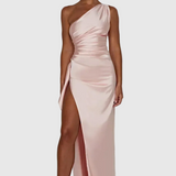 Flora – satin Maxi Dress Slip Gown with Thin Straps