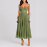 Women’s Elegant Pleated Maxi Dress for Weddings & Events