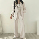 Kaizo Elegant Tailored Blazer and Trouser Set with Modern Relaxed Fit