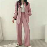 Kaizo Elegant Tailored Blazer and Trouser Set with Modern Relaxed Fit