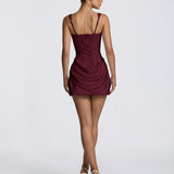 Sol| Draped Corset Mini Dress