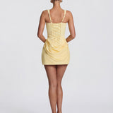 Sol| Draped Corset Mini Dress