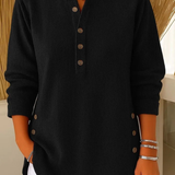 Ribbed Button Detail Tunic