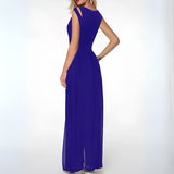 Women’s Sleeveless Cut-Out Shoulder Jumpsuit - Lightweight Weave