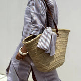 Linen Striped Shirt Dress Collared Button-Down Midi