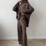 Kaizo Relaxed Turtleneck Knit Lounge Set