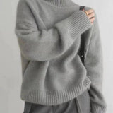 Women's Cashmere Turtleneck Jumper Oversized Fit