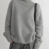 Women's Cashmere Turtleneck Jumper Oversized Fit