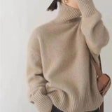 Women's Cashmere Turtleneck Jumper Oversized Fit