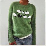 Women's Nordic Jumper Boat Neck Relaxed Fit Multicolour
