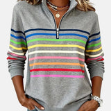 Women's Zip Jumper Quarter Zip Pullover Relaxed Fit