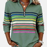 Women's Zip Jumper Quarter Zip Pullover Relaxed Fit