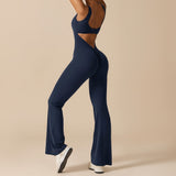 Sleeveless Sculpting Flared Leg Jumpsuit