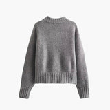Vintage-Inspired Zip Knit Cardigan for All Seasons